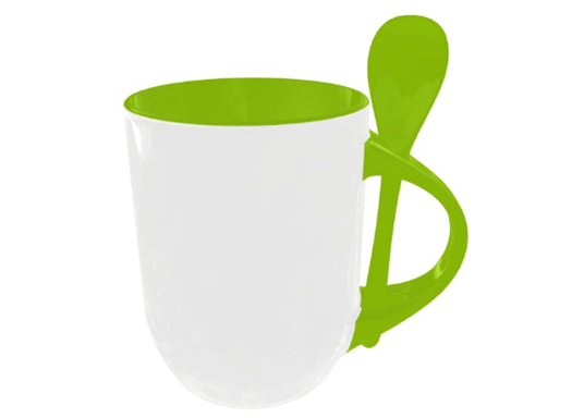Ceramic Mug with spoon
